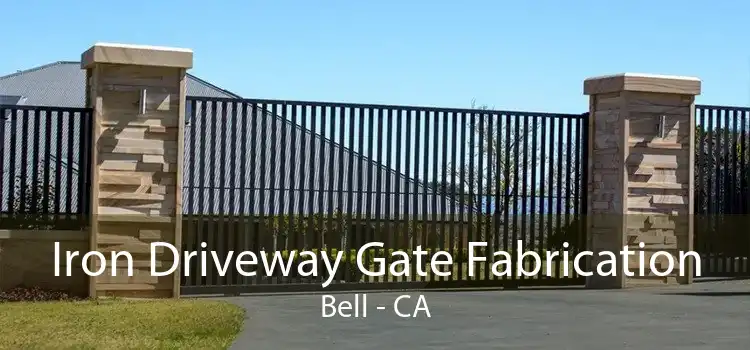 Iron Driveway Gate Fabrication Bell - CA