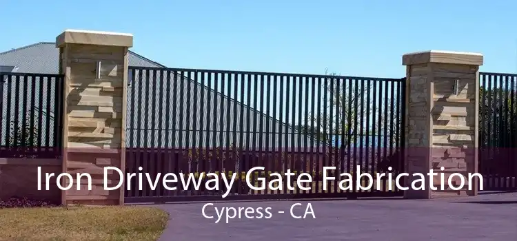 Iron Driveway Gate Fabrication Cypress - CA