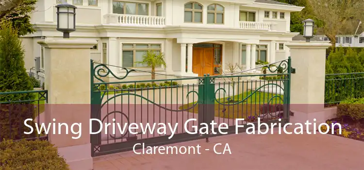 Swing Driveway Gate Fabrication Claremont - CA