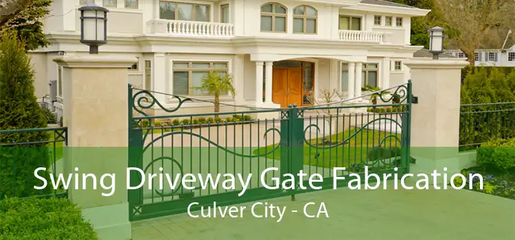 Swing Driveway Gate Fabrication Culver City - CA