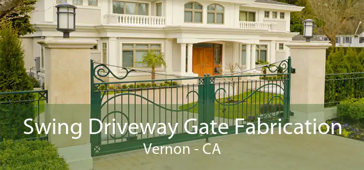 Swing Driveway Gate Fabrication Vernon - CA